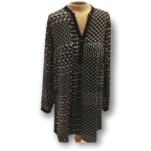 Soyaconcept Tunic Shirt Dress in Tan & Black